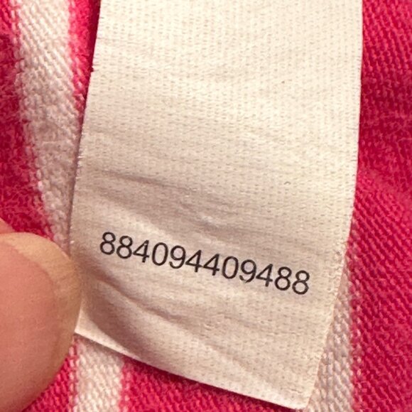 Chaps Women’s Pink & White Striped 3/4 Sleeve Nautical Top Size 2X Cotton Blend - Picture 7 of 12